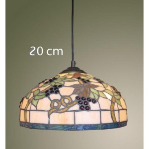 LAMPARA TIFFANY  RACIMO DE TECHO   DE 20CM